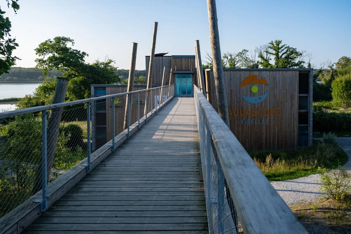 Entrée de l'aquascope de VIrelles